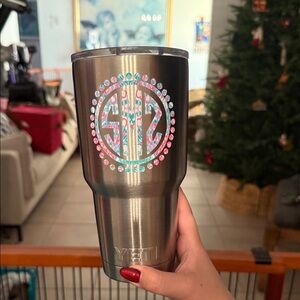 YETI Stainless Steel Tumbler with Monogram (Removable)